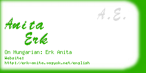 anita erk business card